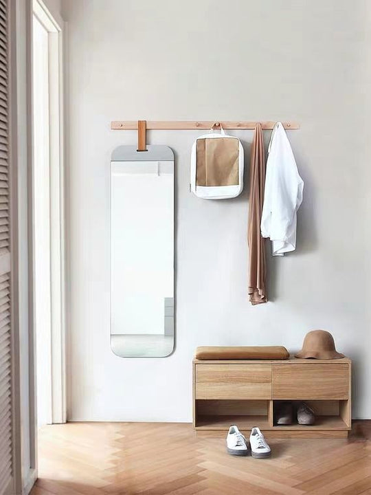 CLÉ Scandinavian Hallway Bench & Mirror