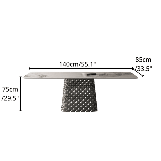 CLARA Modern Sintered Stone Dining Table