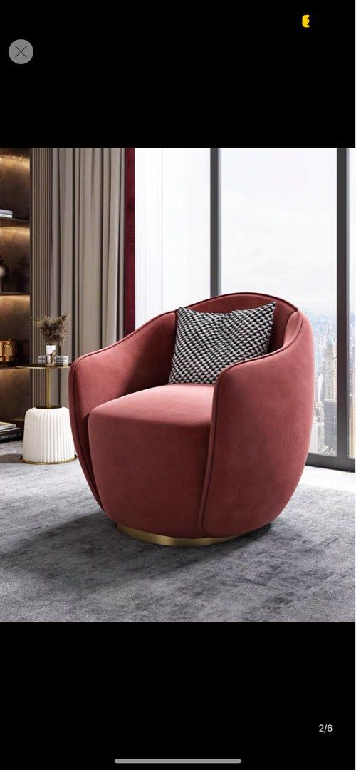 VITRI Modern Velvet Lounge Chair