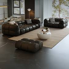 AMÉLIE Modern Leather Sofa