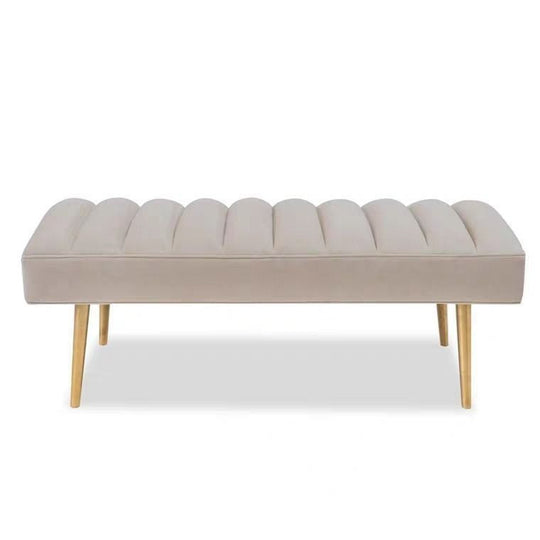 ROMINA Modern Velvet Ottoman Bench