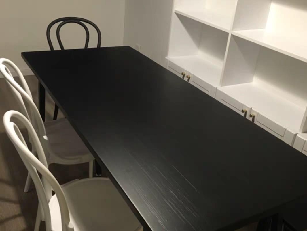YNGVE Minimalist Ultra Slim Wooden Dining Table
